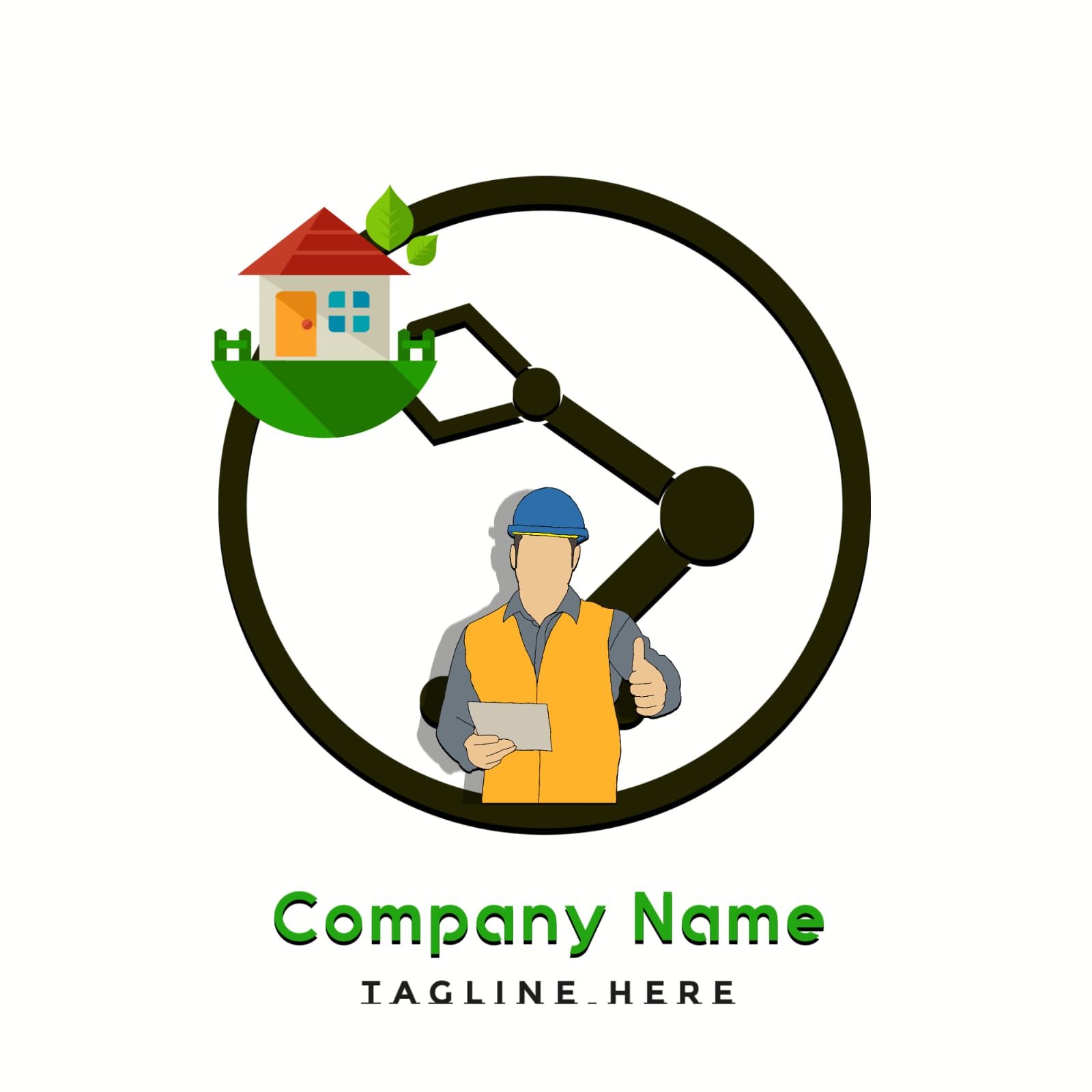 Best Quality Amazing Construction Company Logo Royal Logo for You preview image.