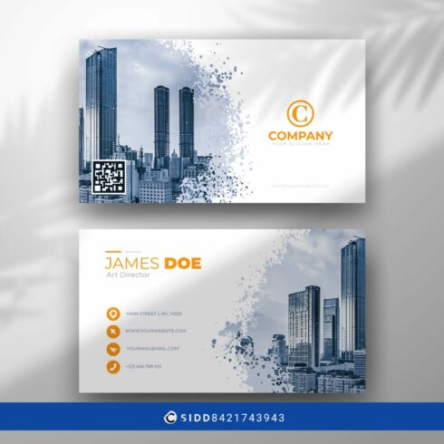 business card template cover image.