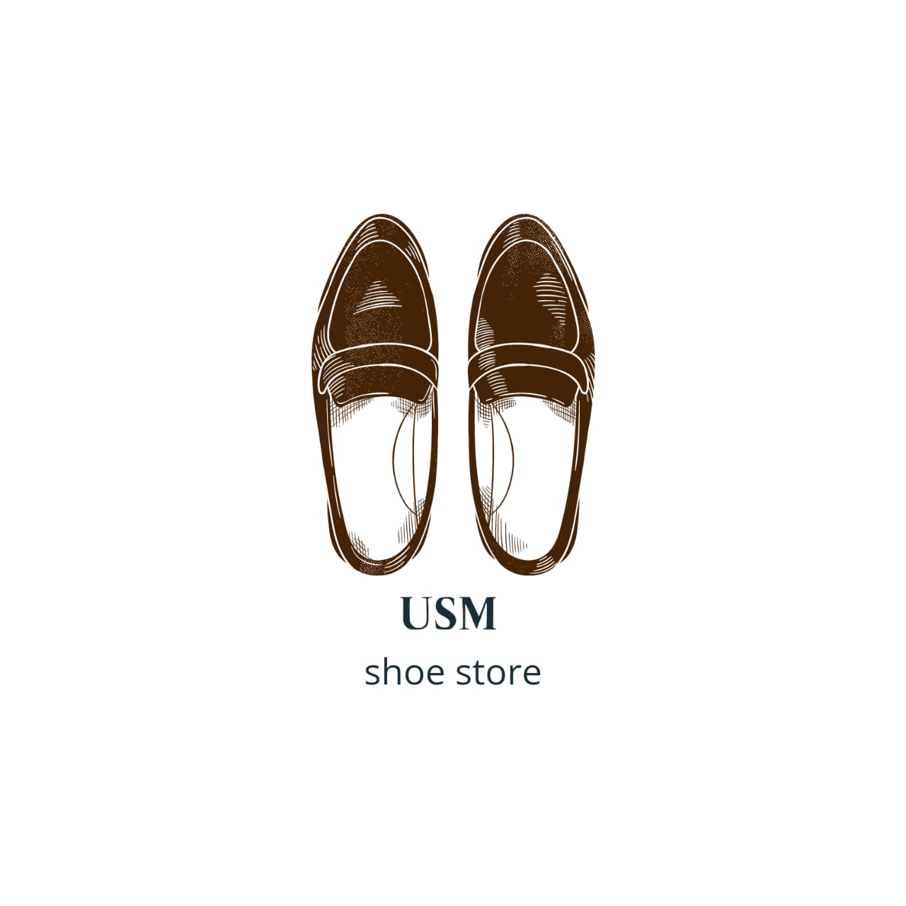 Pair of shoes with the words usm above them.