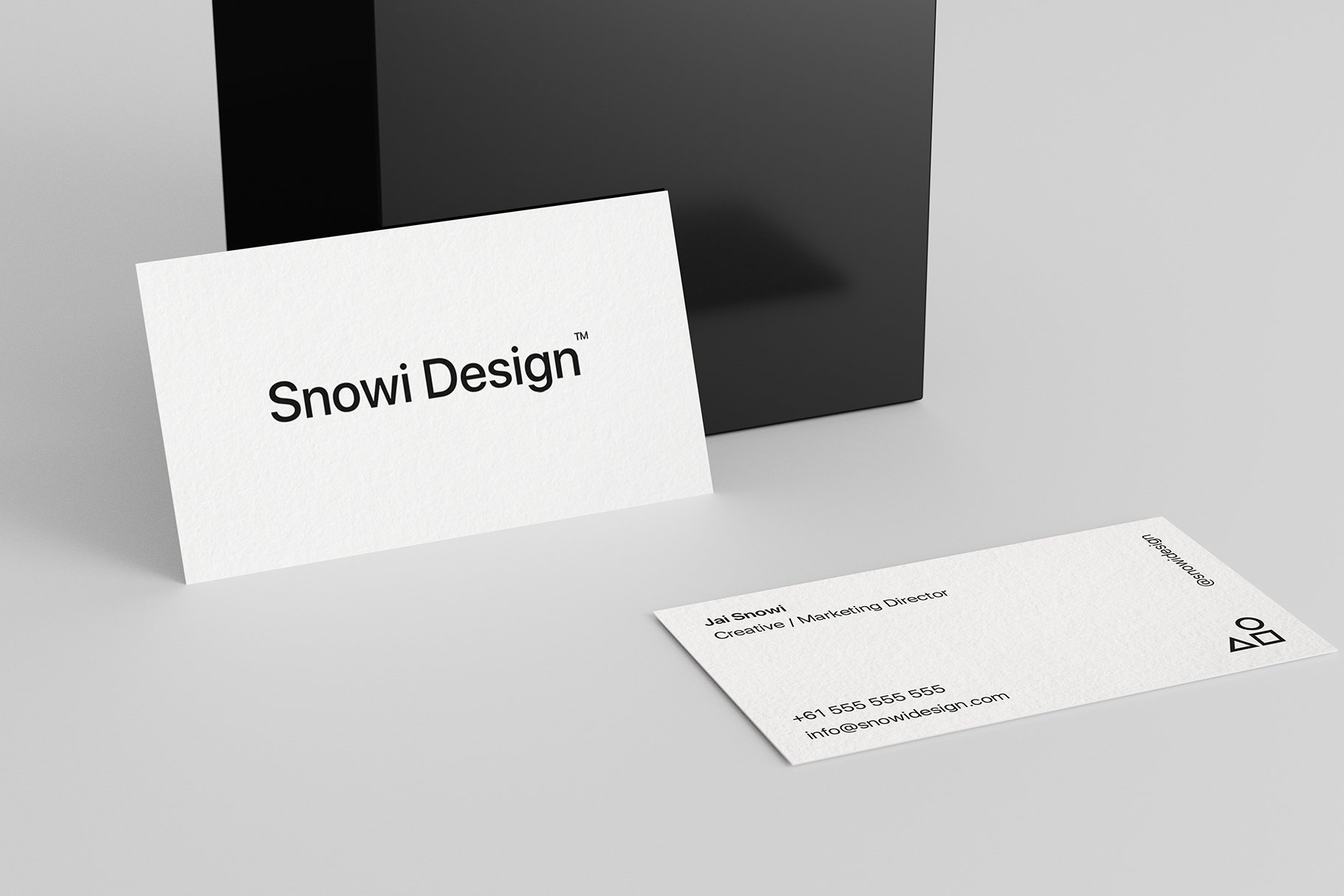 6 Minimal Business Card Mockups Pack preview image.
