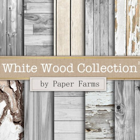 White wood textures cover image.