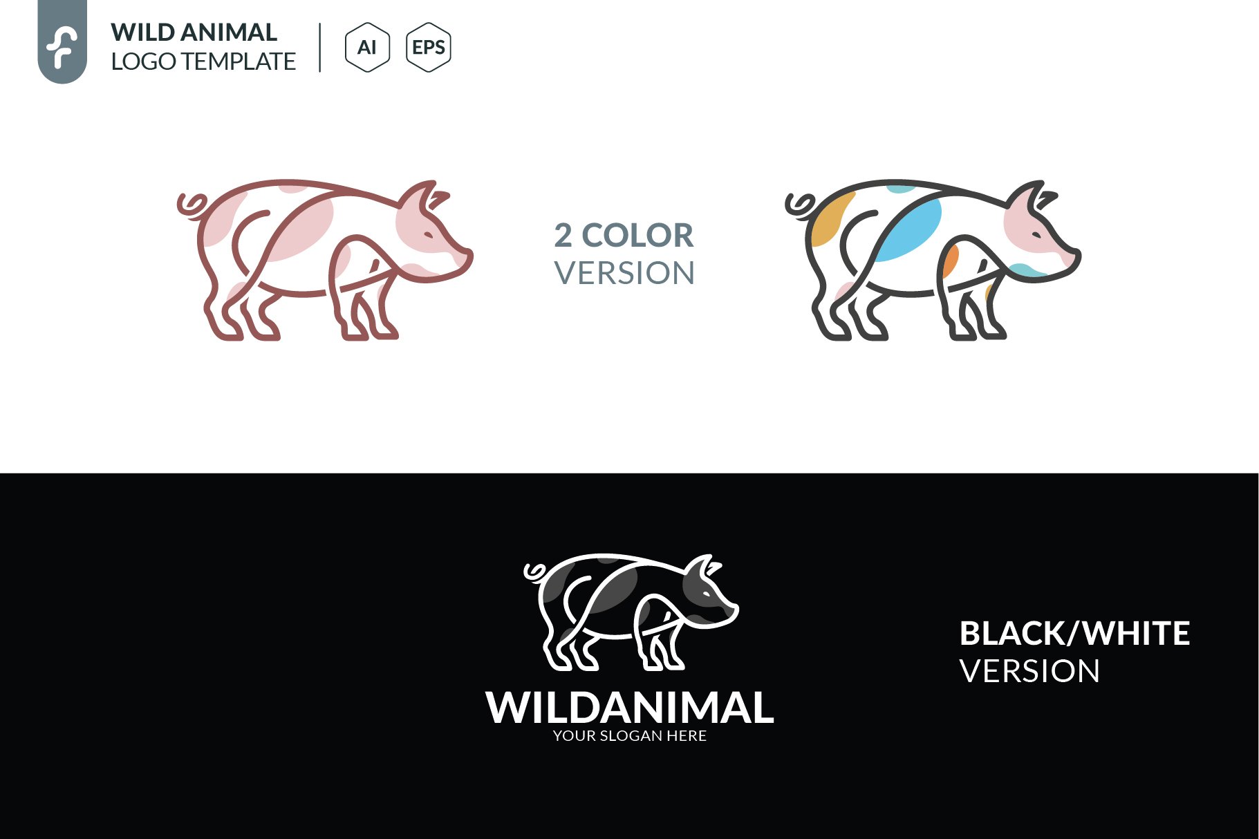 wild animal logo 03 414