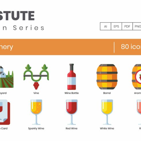 80 Winery Icons - Astute Series cover image.