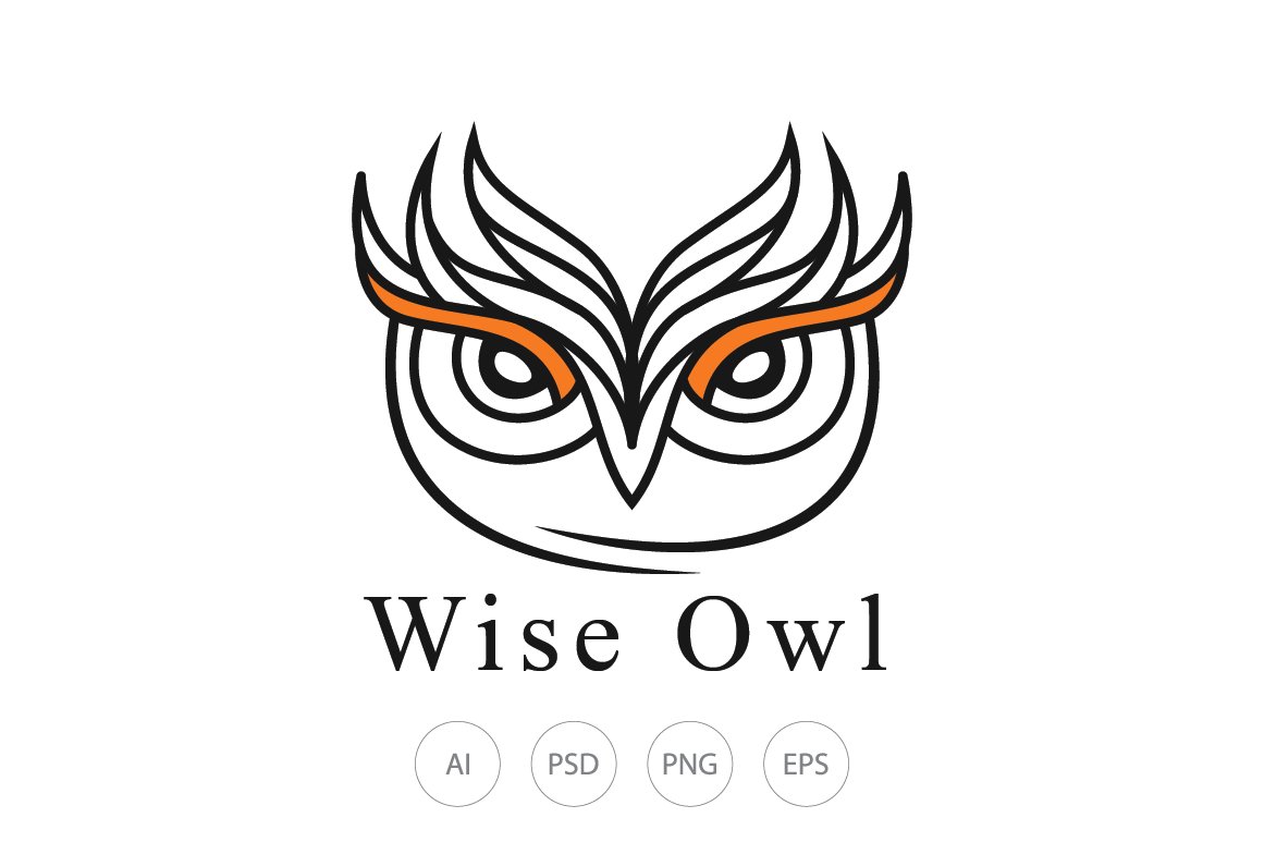 Wise Owl Logo Template cover image.