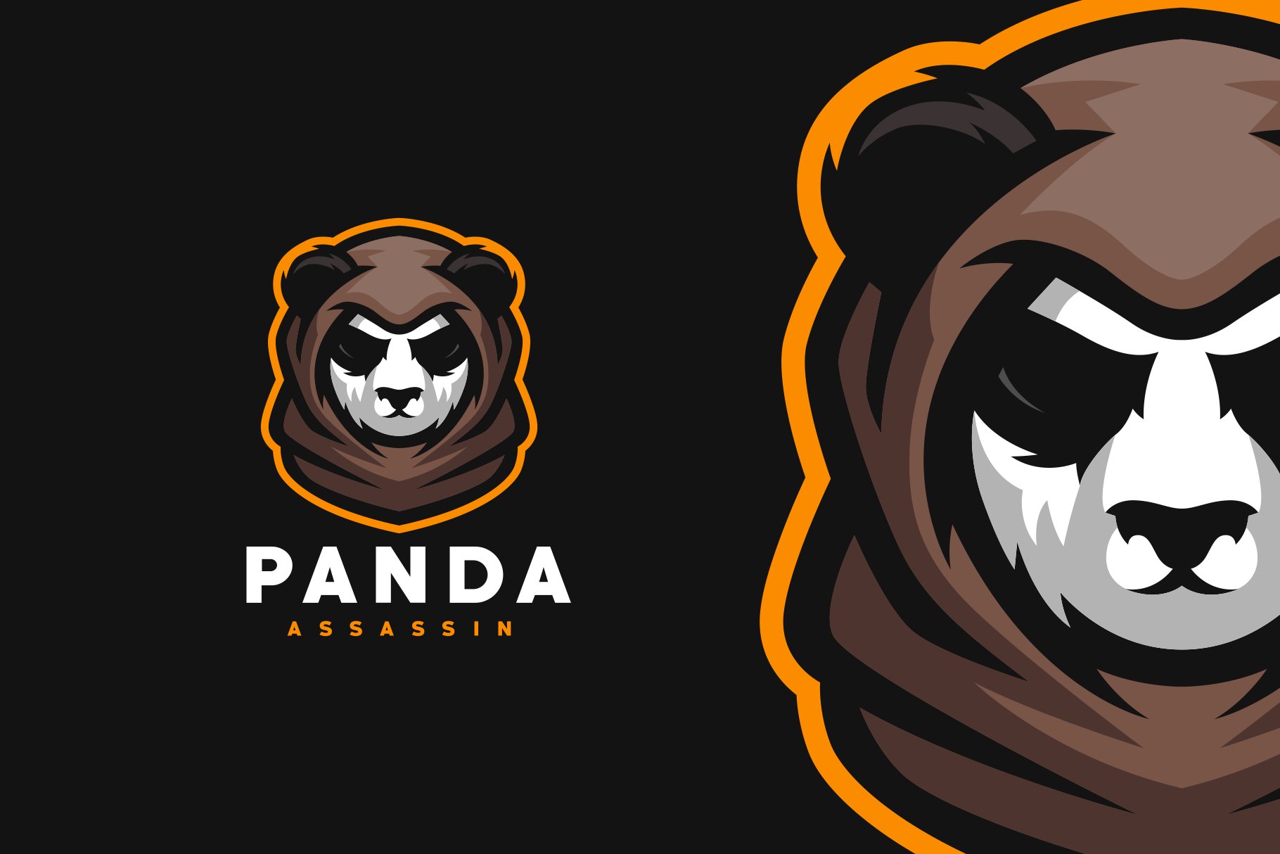 Assassin Panda logo design cover image.