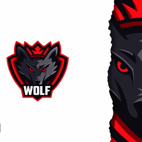 Wolf head logo design cover image.