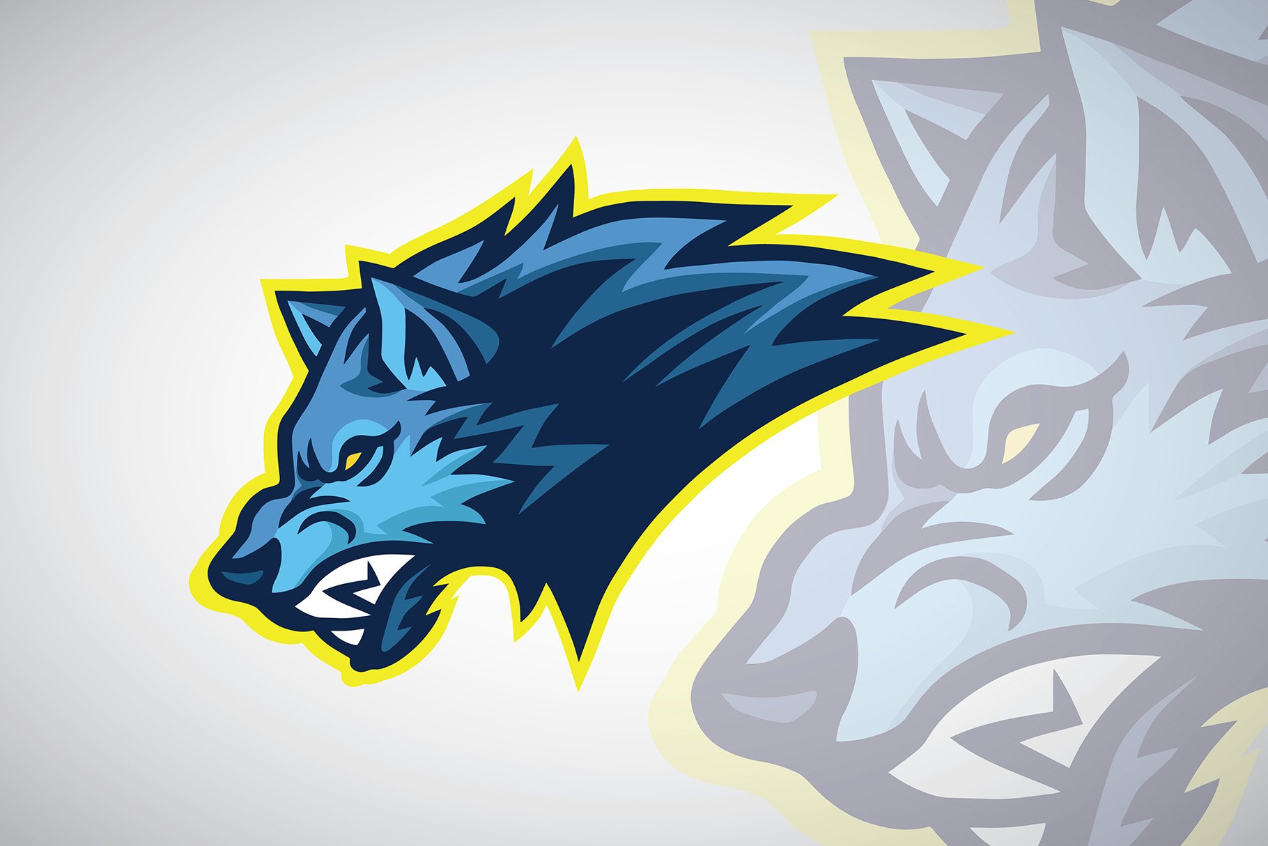 Snarling Wolf Logo Esports Sports cover image.