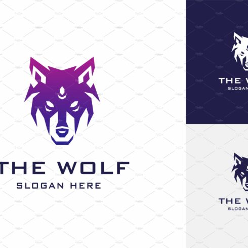 Wolf Design Logo template cover image.
