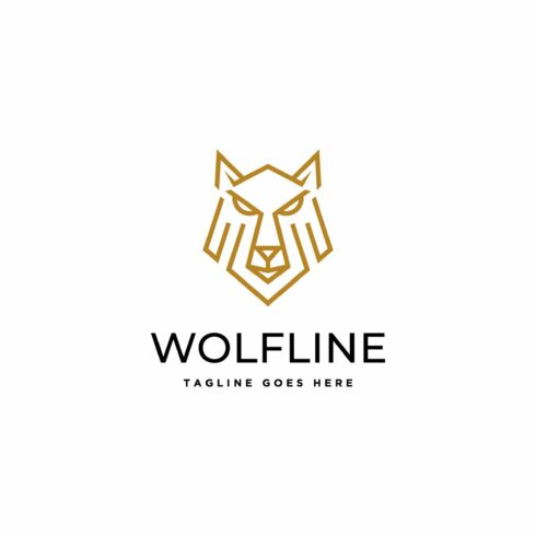 wolf head line logo cover image.