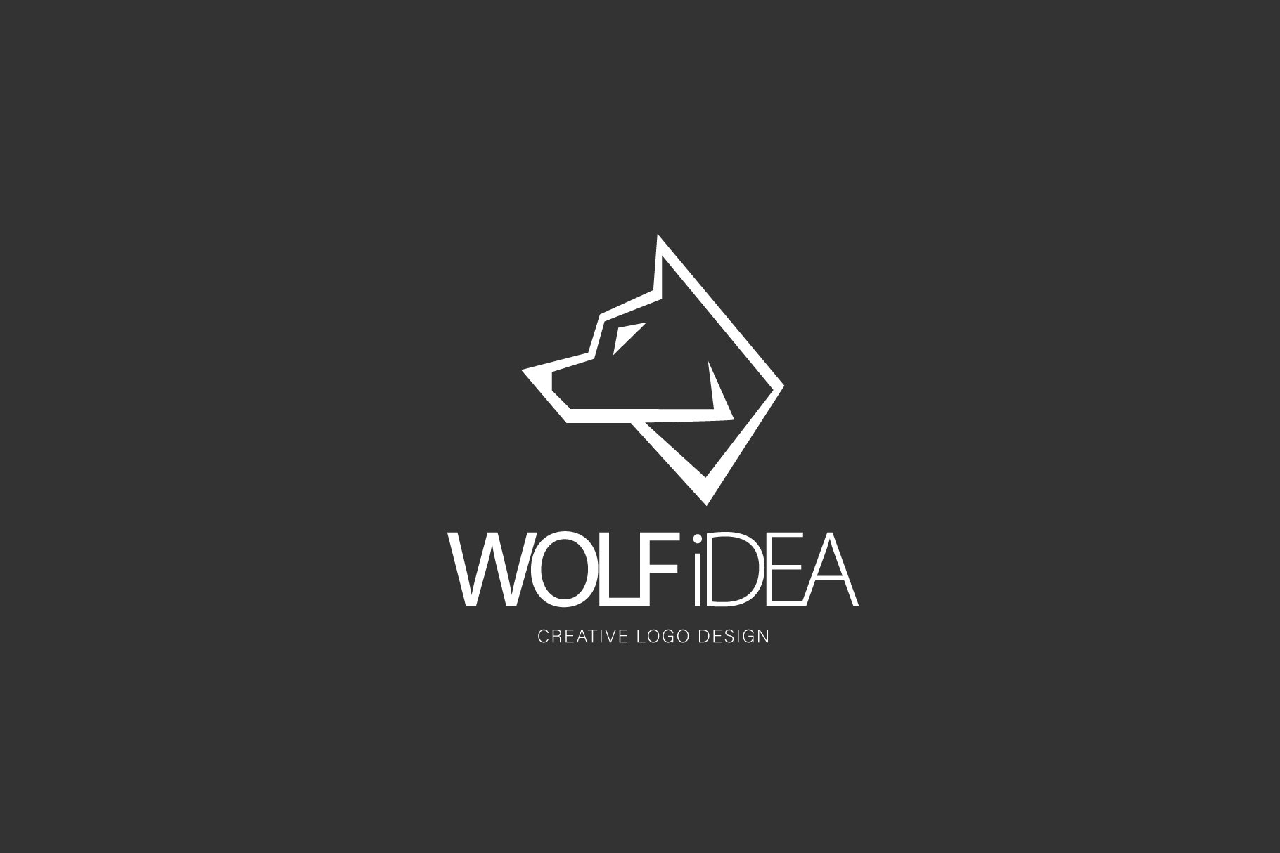 wolf logo preview image.