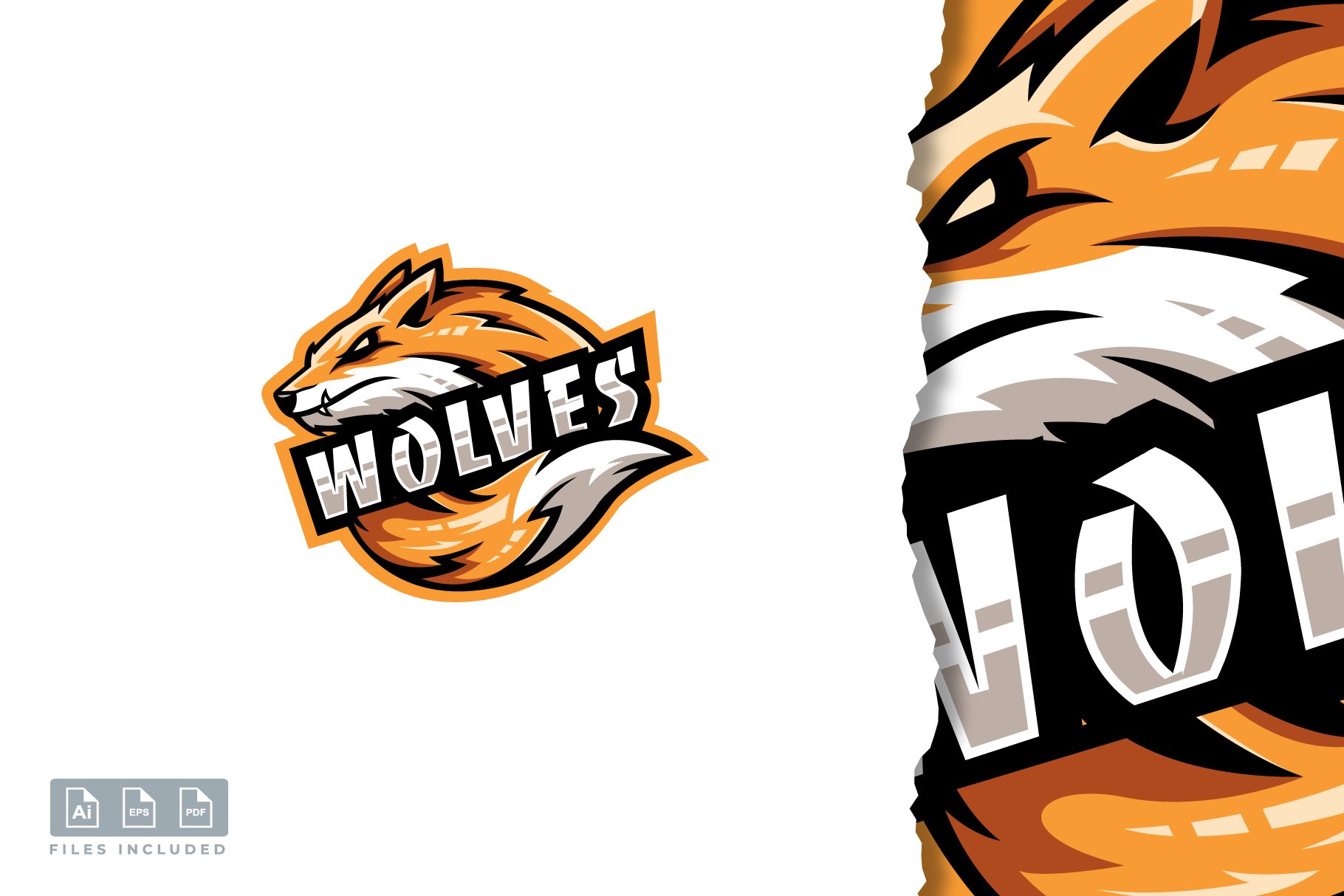 Wolf logo design cover image.
