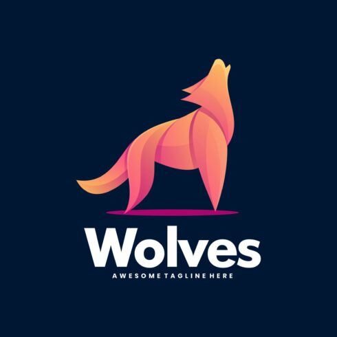 Wolves Gradient Colorful Style cover image.