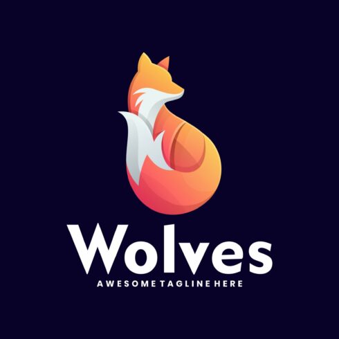 Wolves Gradient Colorful Style. cover image.