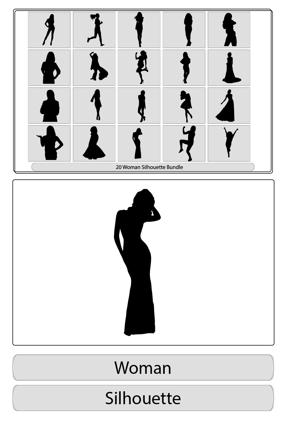 Vector silhouette woman standing,Slim sexy woman,Business women silhouette,Women, group of businesswomen silhouettes pinterest preview image.