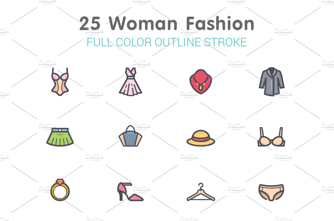 Woman Fashion Line with Color cover image.