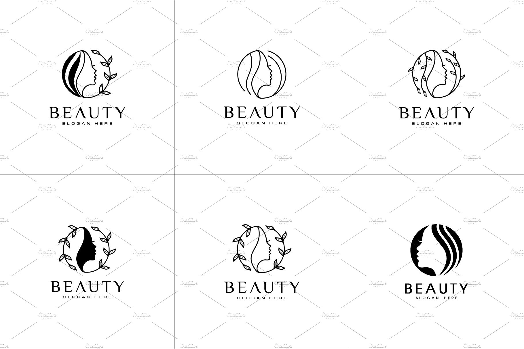 hairstyle logo design