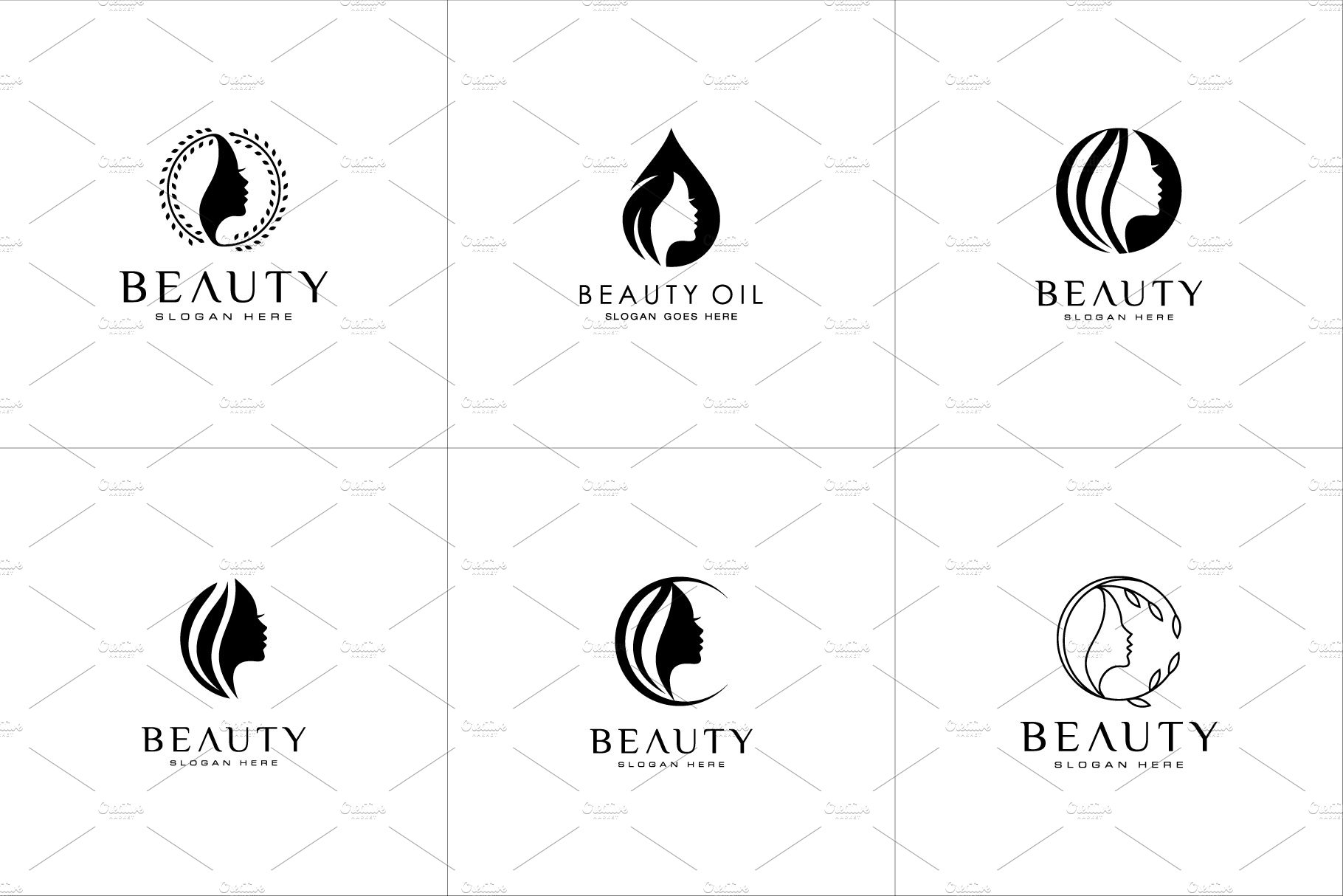 hairstyle logo design