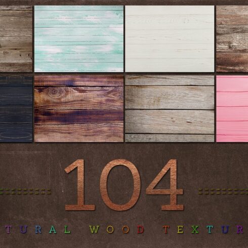104 Natural wood textures cover image.