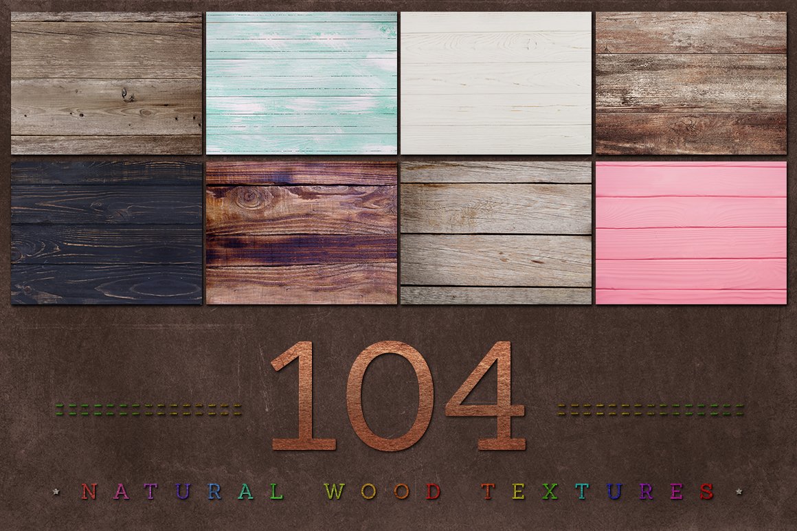 104 Natural wood textures cover image.