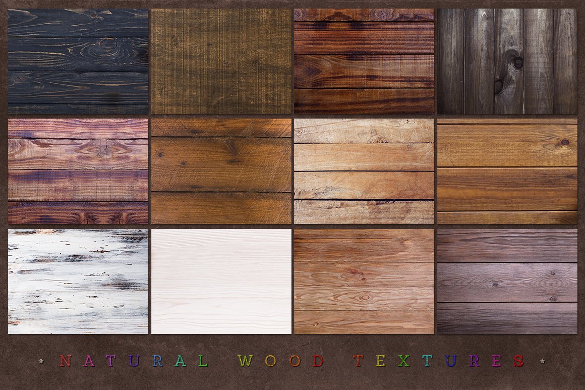 104 Natural wood textures preview image.