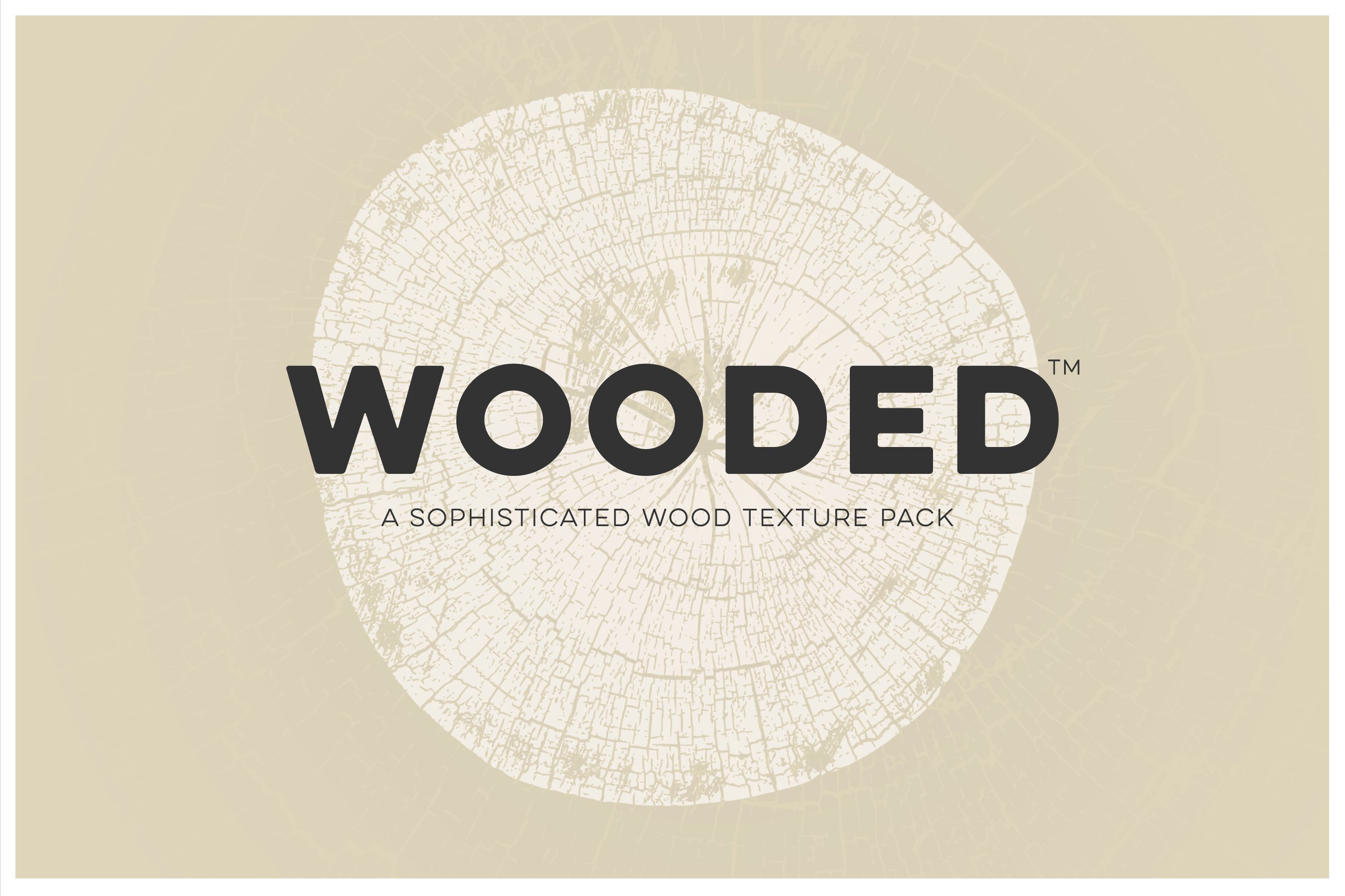 WOODED - Wood Log Grain Texture Pack cover image.
