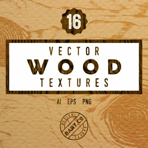 16 Vintage Wood Textures cover image.