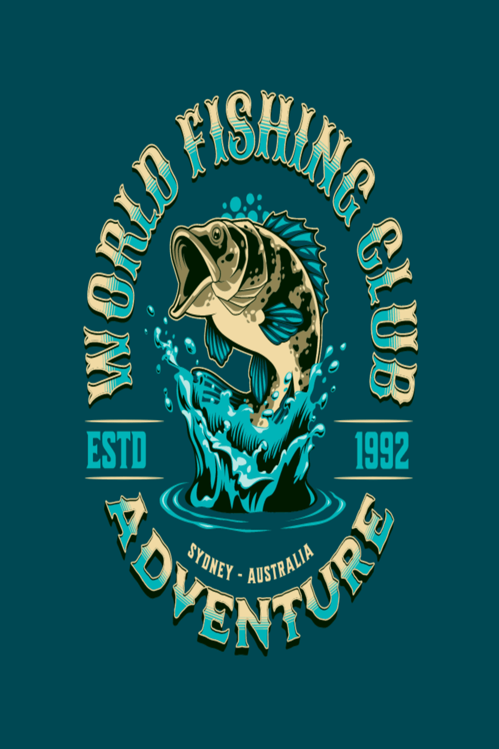 Fishing T-shirt Designs pinterest preview image.