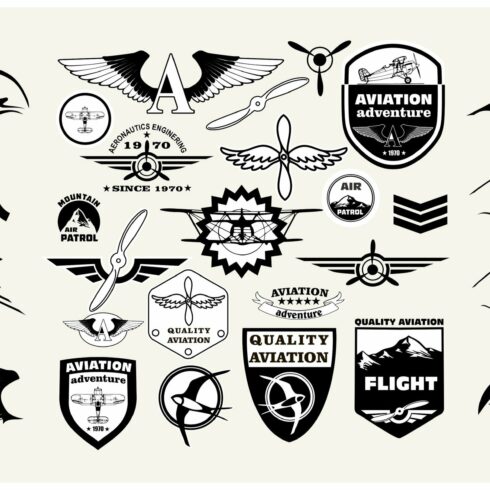 Aviation Logo and elements cover image.