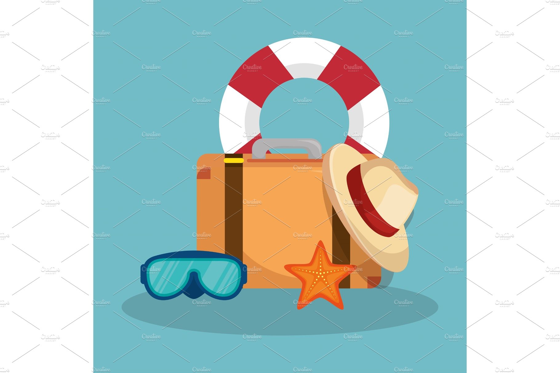 vacations travel holidays icons cover image.