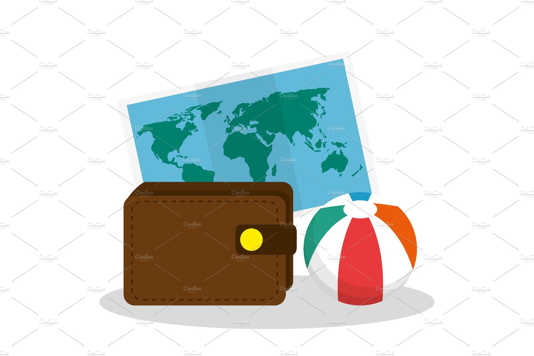 vacations travel holidays icons cover image.