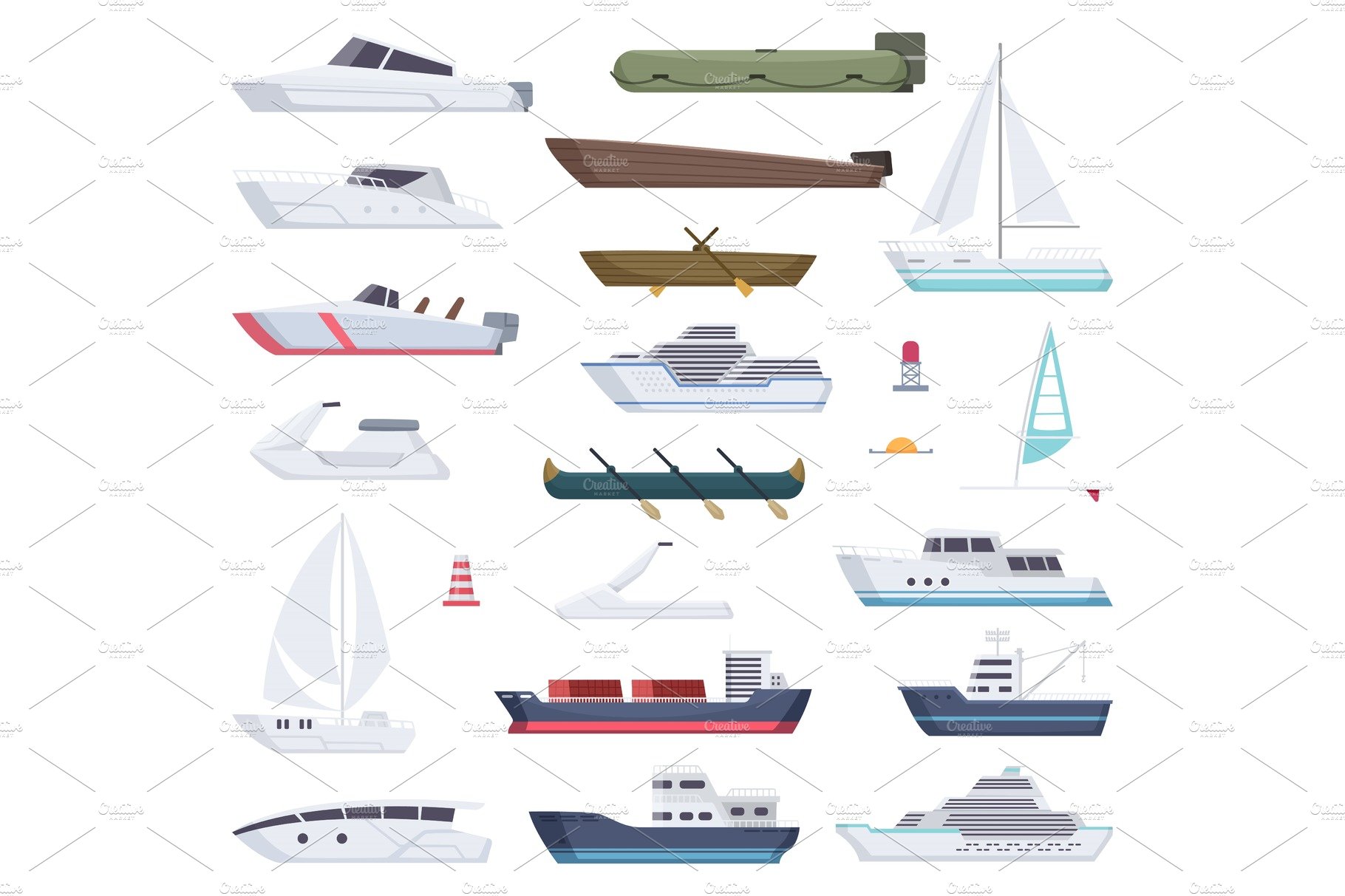 Boats. Water sea or ocean vessel cover image.