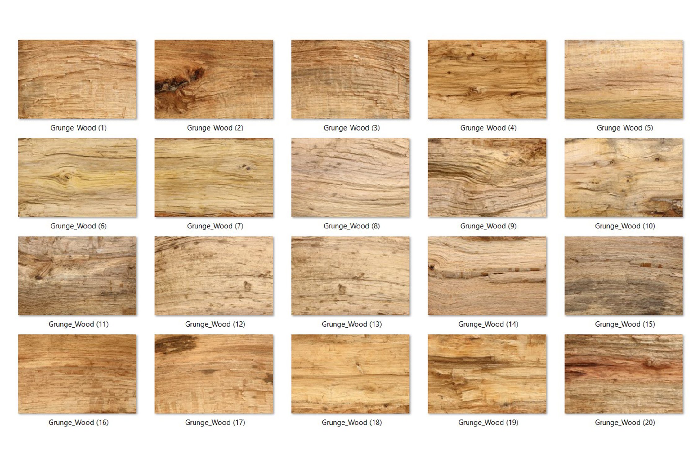 20 Grunge Wood Texture HQ preview image.