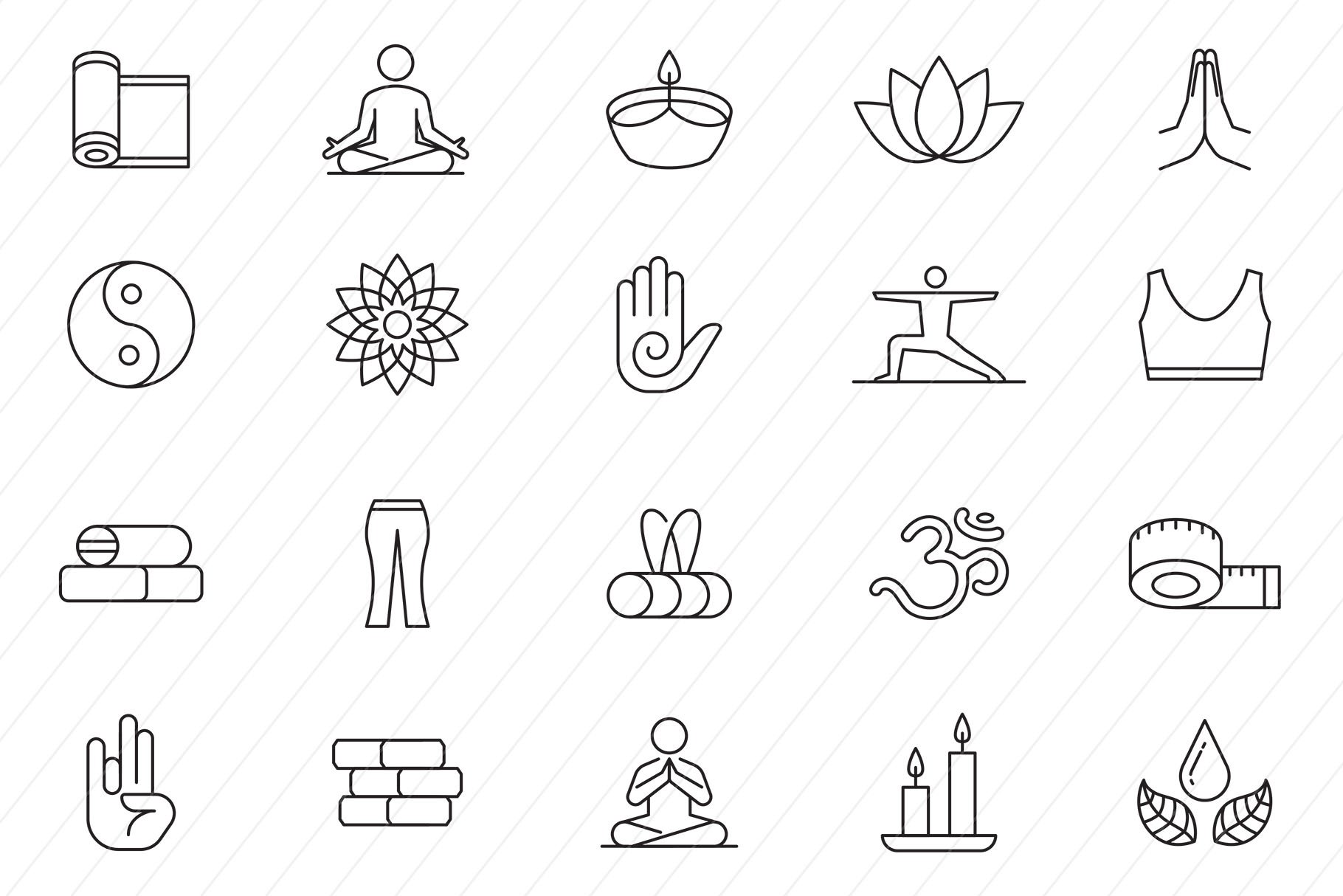 Yoga Exercise icon PNG and SVG Vector Free Download