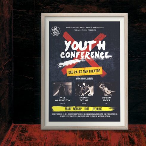 Youth Conference Flyer cover image.