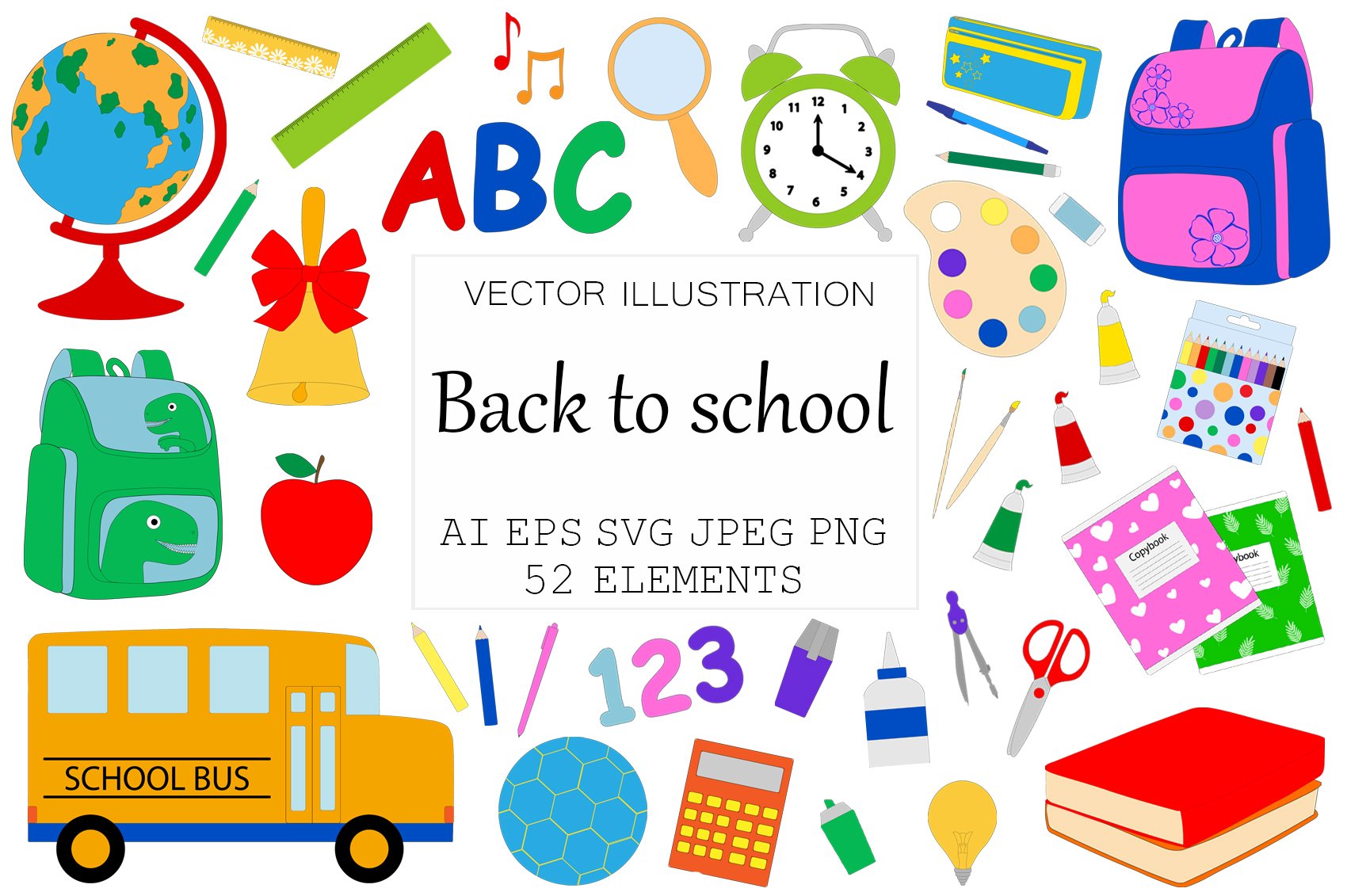 Back to school.School SVG. Education cover image.