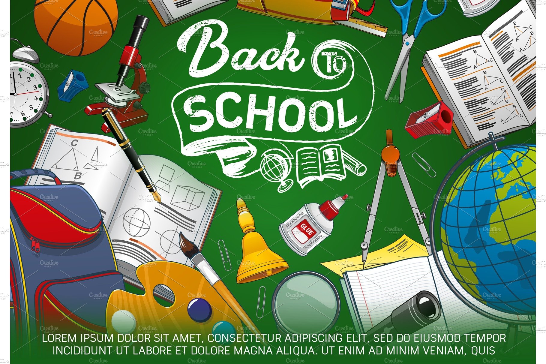 Back to school stationery cover image.