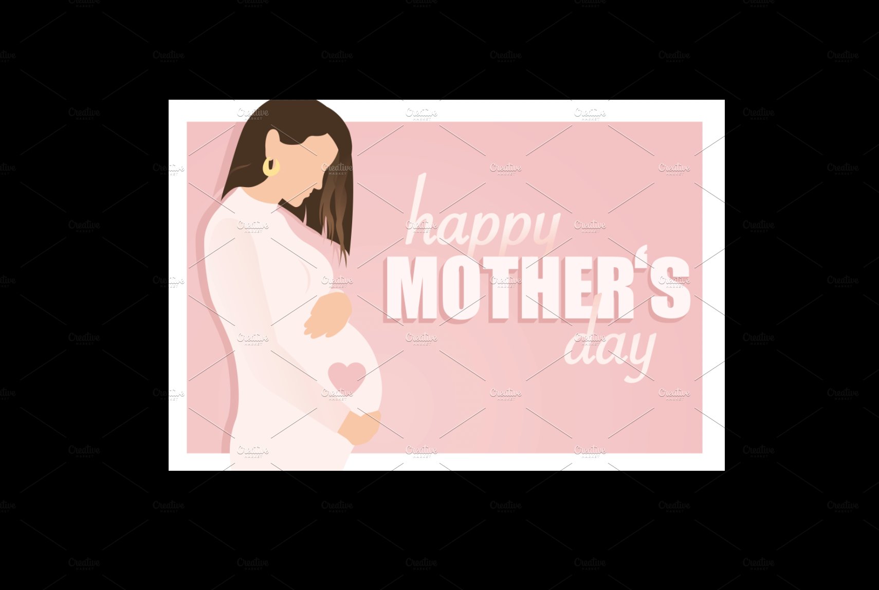 Happy Mother's day greeting card preview image.