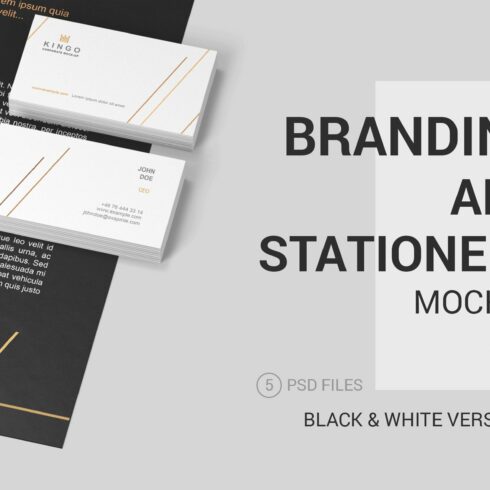 Stationery Branding Mockup Set cover image.