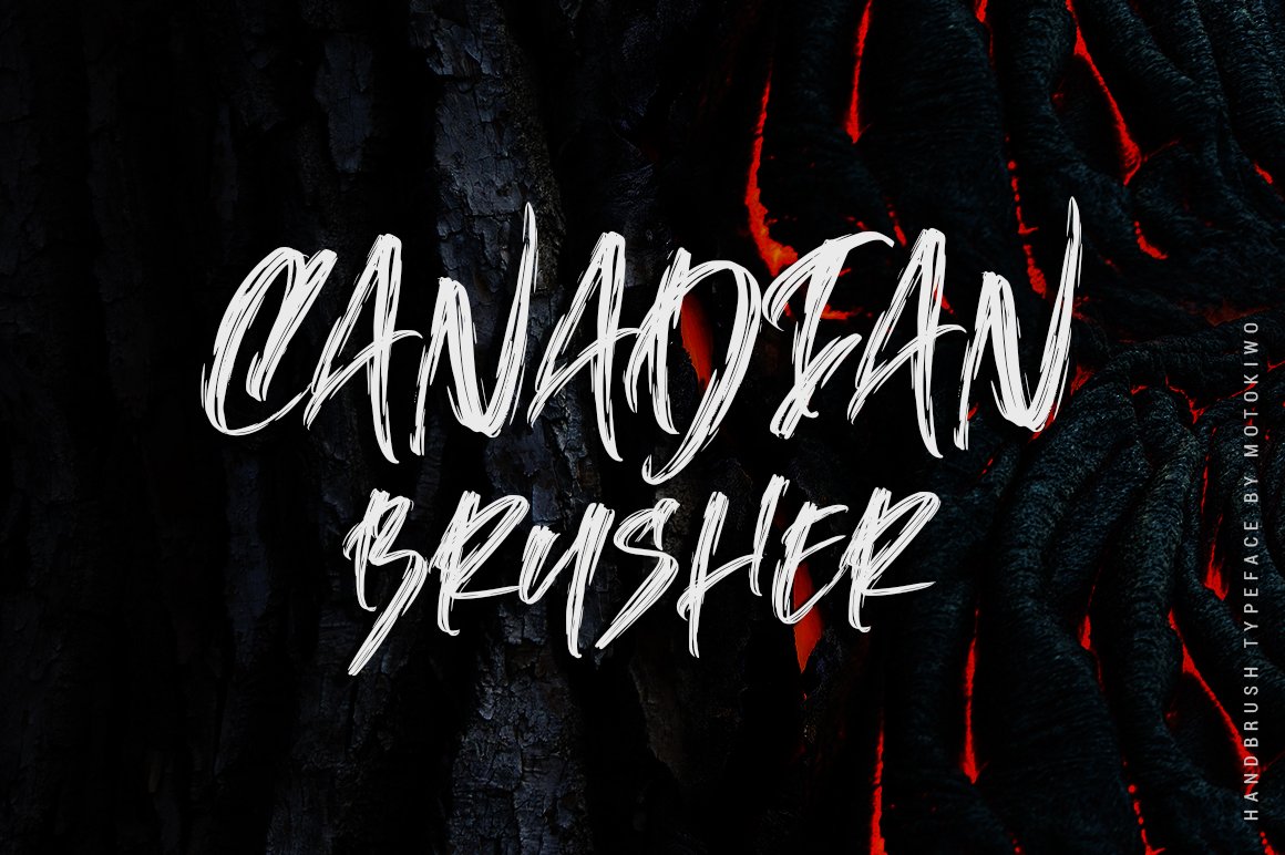 Canadian Brusher - Hipster Typeface cover image.