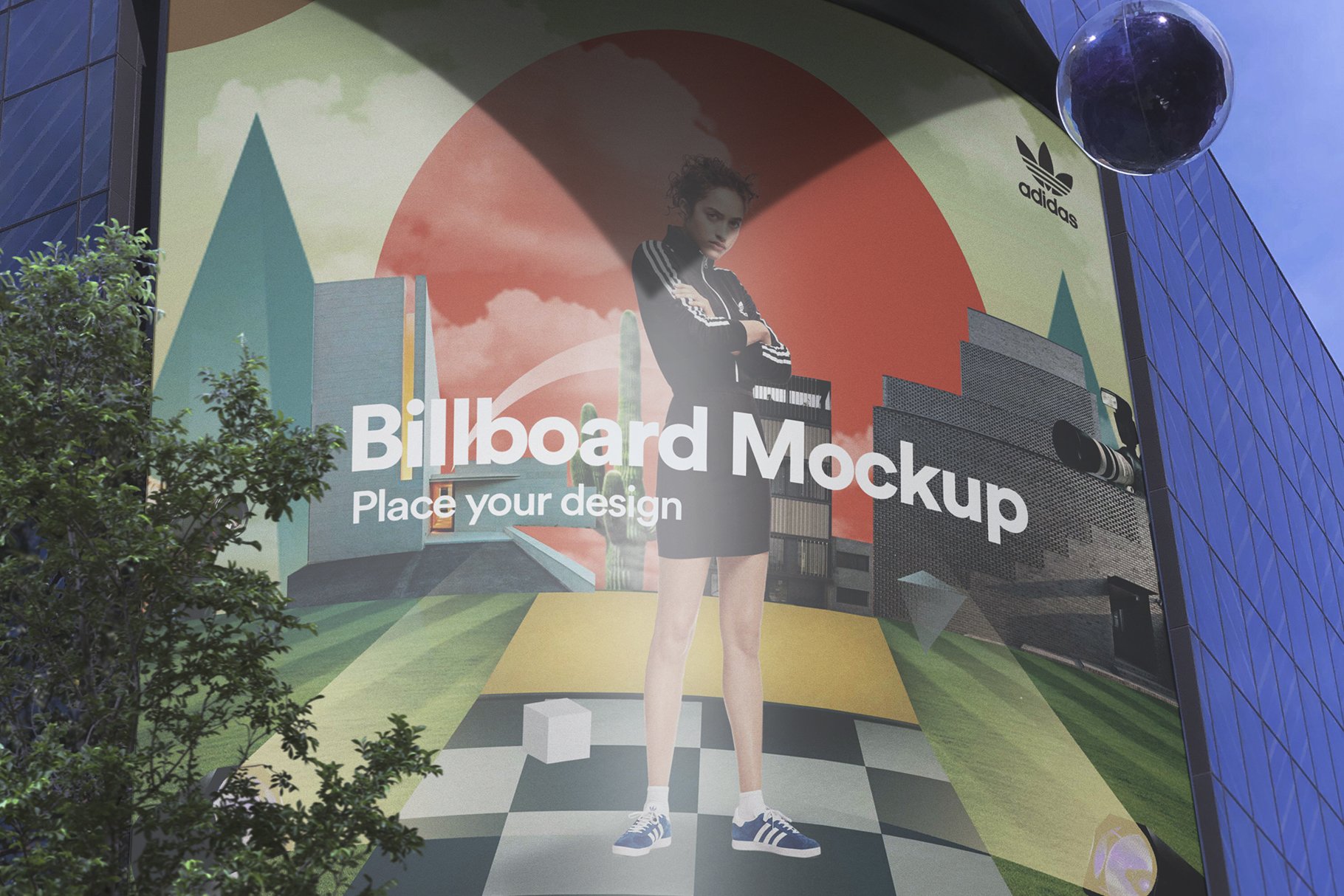 Billboard Building Mockup - PSD cover image.