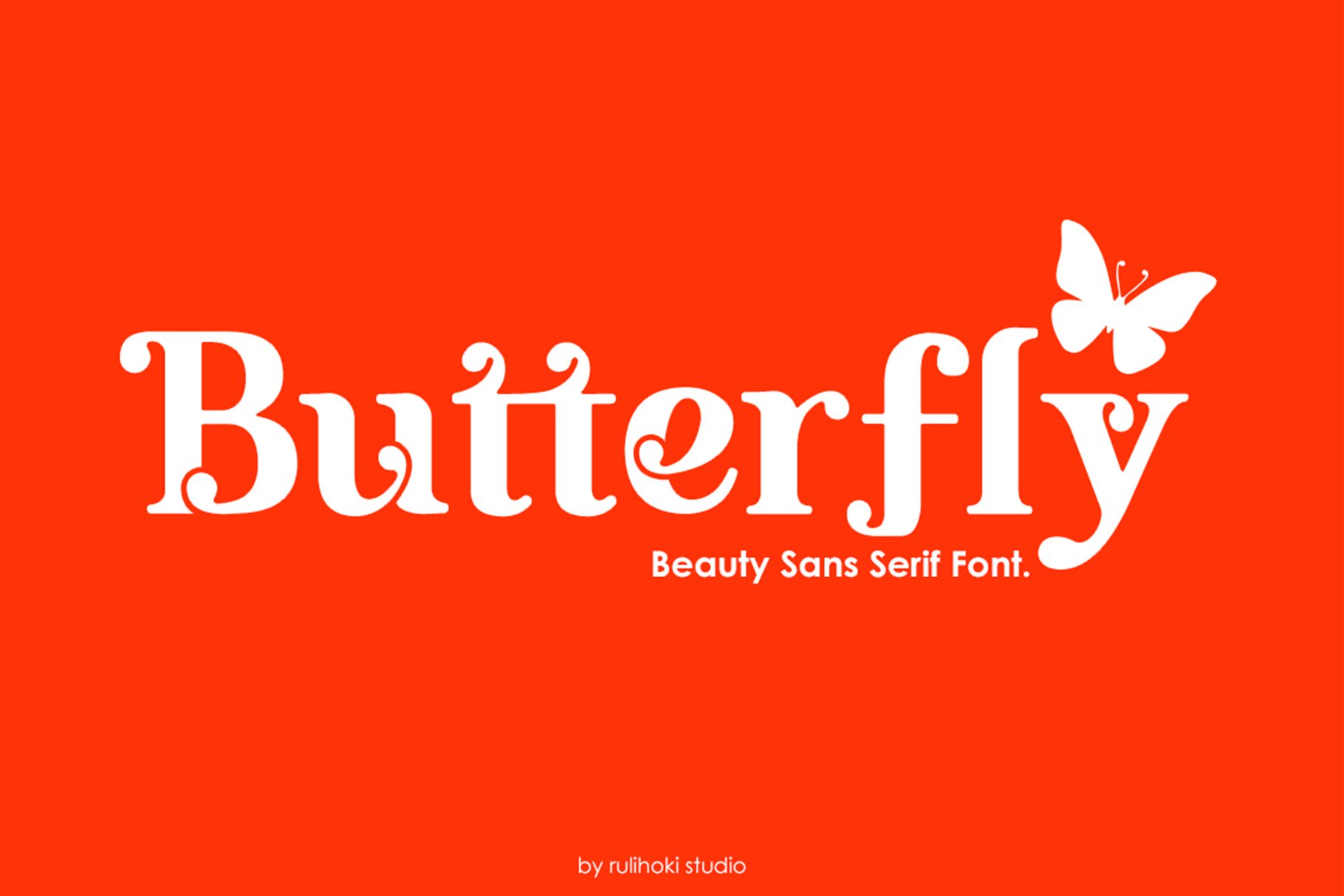 Butterfly | Beauty Sans Serif Font cover image.