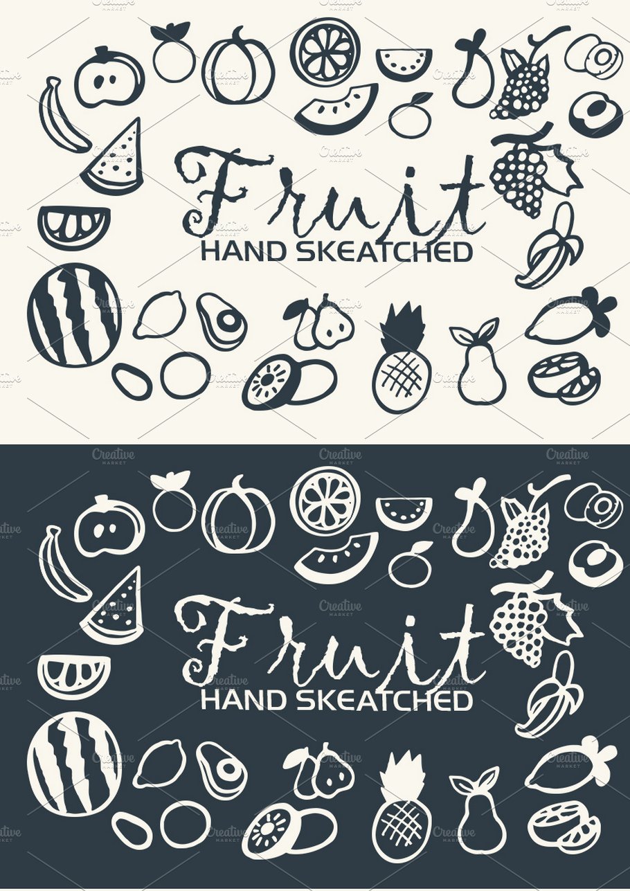 Fruit ClipArt - Vector & PNG preview image.