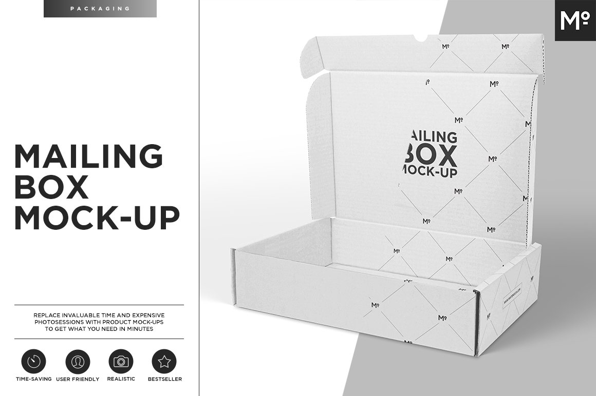 Mailing Box Mock-up cover image.