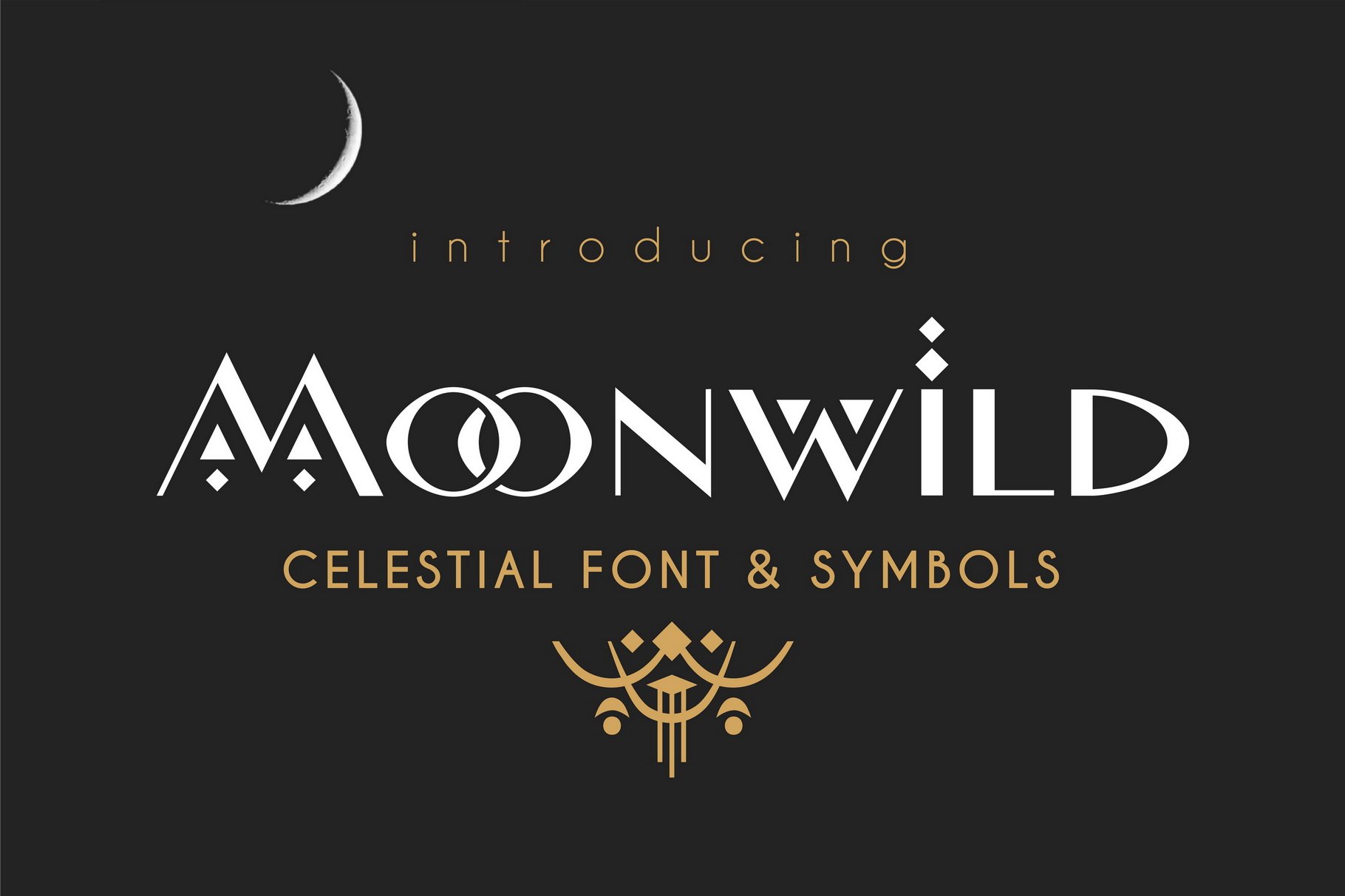 Moonwild - Celestial Font & Symbols cover image.