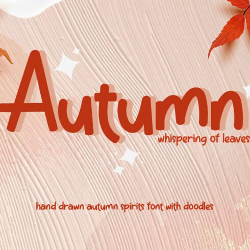 Autumn | Handdrawn Font with Doodles cover image.
