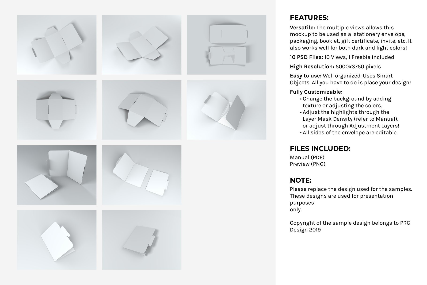 Premium Envelope Mockup Set preview image.