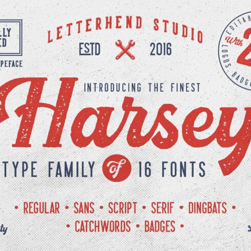 Harsey Type ToolBox (16 FONTS) SALE! cover image.