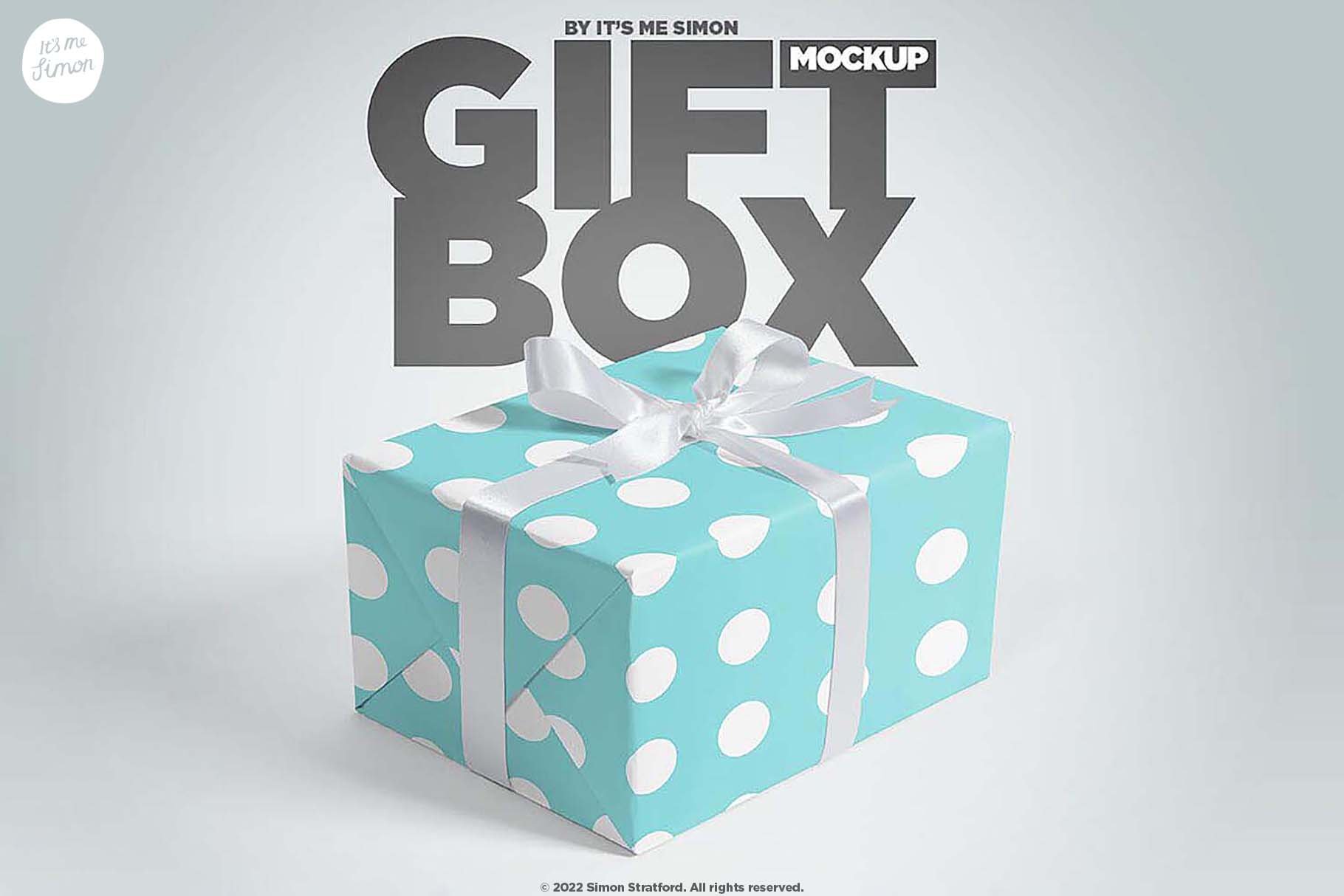 Gift Box mockup cover image.