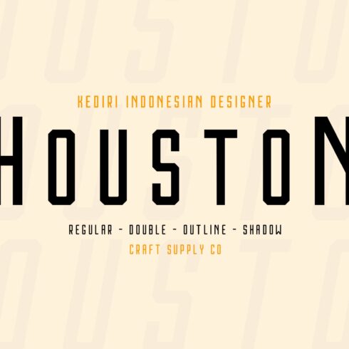 Houston Font Family cover image.