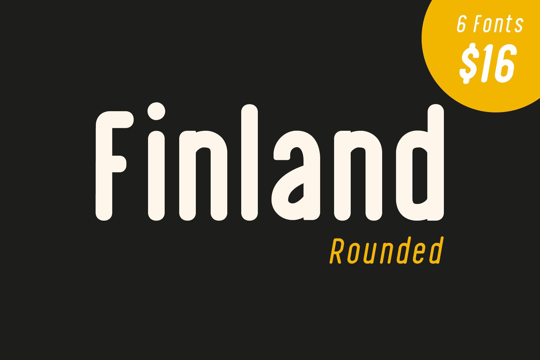 Finland Rounded - Font Family cover image.